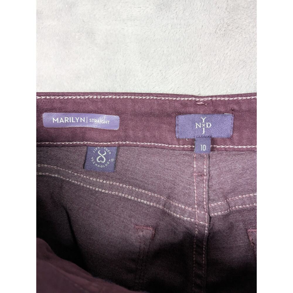 Gloria Vanderbilt Marilyn Straight Jeans Womens Size 10 30 Waist Plum Casual - Picture 2 of 9